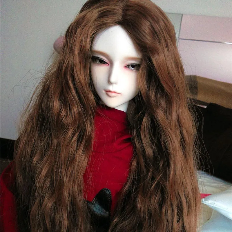 

New Arrival 1/3 1/4 1/6 Bjd SD Doll Wig Wire Fashion Long Big Wavy High Temperature BJD Super Doll Hair