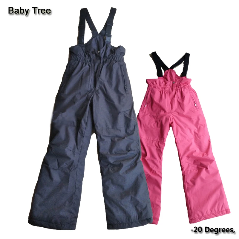

Child Ski Pants 2-10Y Baby Snow Pants -20 Degrees Waterproof Windproof Cotton-padded Thicken Warmly Ski Pants Kids for Boy Girl