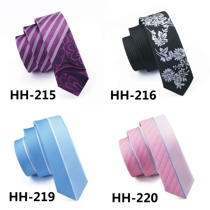 Модный тонкий галстук белый и черный однотонный облегающий узкий гравата шёлковый жаккардовый тканый галстук для мужчин Свадебный вечерний для жениха HH-112