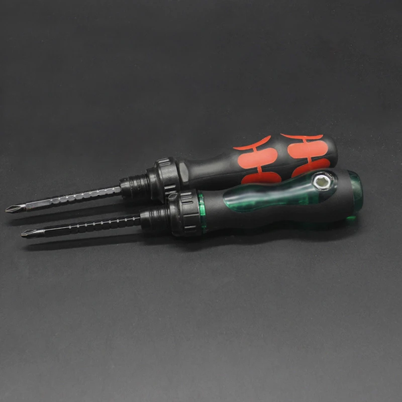 

Ratchet Screwdriver Phillips Flat Double-end Screw Driver Hand Tools Microtech Multitool