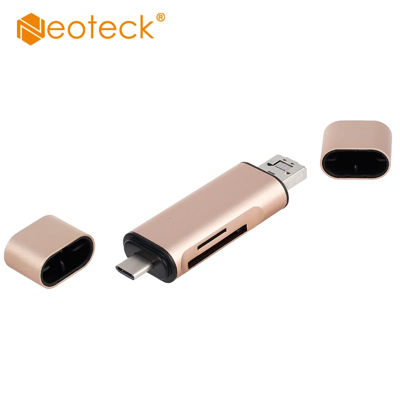 

Neoteck 3 in 1 USB C to USB 3.0 to Micro USB Card Reader USB C Adapter Support Micro SD/SDHC/TF Card Reader with OTG for MacBook