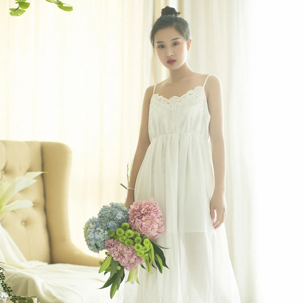 MM133 New Arrival Summer 2017 white brief casual vintage embroidered lace dress long sundress long-white-lace-dress