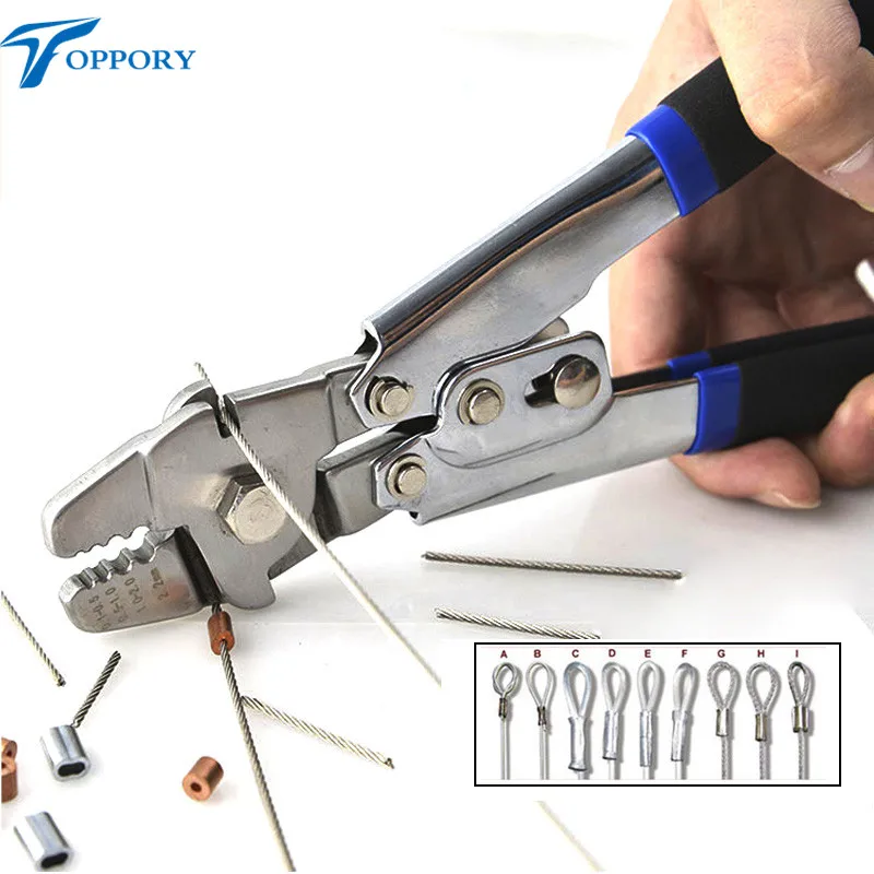 

Toppory Stainless Steel Fishing Crimp multifunctional fishing crimping Pliers for Steel Wire & Rigs sea Fishing Crimper Tool
