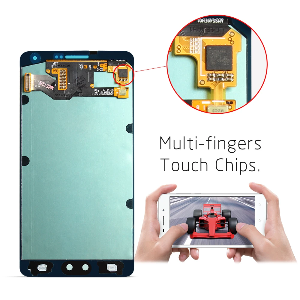 Оригинальный 5 ''Супер AMOLED экран для Samsung Galaxy A7 2015 A700 A700F A700H A700K A700S A700L A700FD ЖК