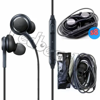 

100pcs earphones For Samsung galaxy S7 S8 edge S8+ In Ear Headset With Mic Volume Control earphones