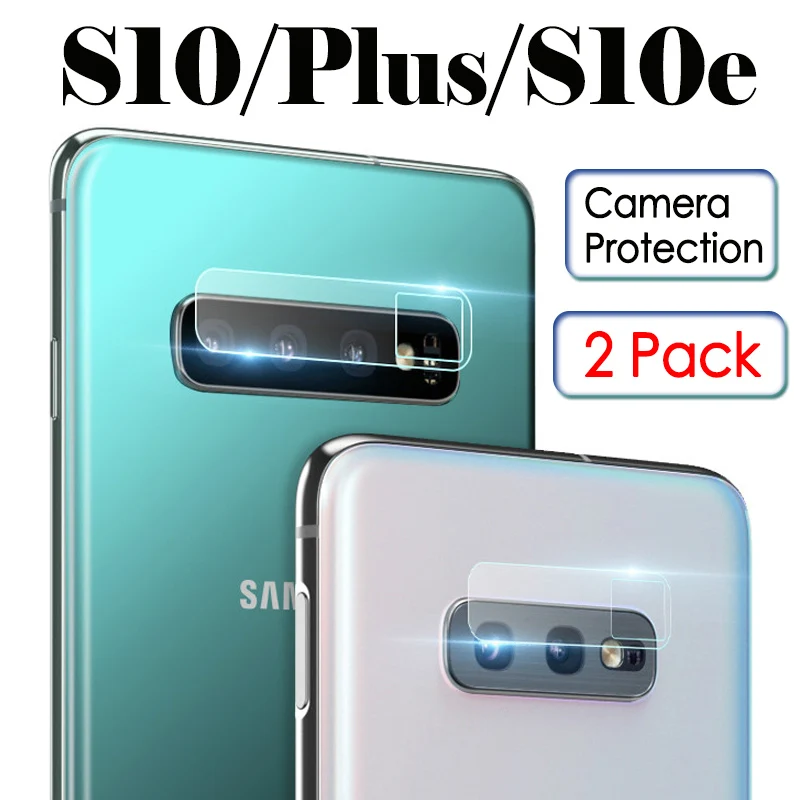 

2 Pcs S10 Plus Protective Glass Lens On For Samsung Galaxy S 10 Light S10e Camera Protector Cam 10S S10Plus Soft Len Film Sheet
