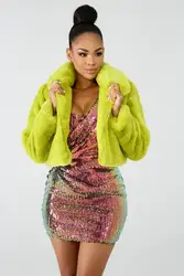 Misstyle конфеты Коло куртки Для женщин зимние модные теплые плюшевые пальто Верхняя одежда на осень женский зеленый пальто 2019