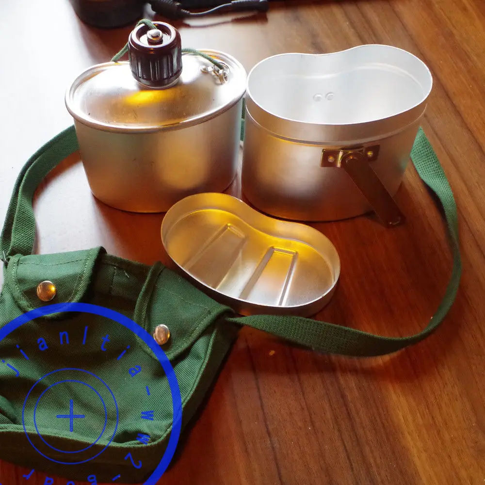 

SURPLUS CHINESE ARMY TYPE 78 CANTEEN MILITARY PLA KETTLE FULL SURVIVAL TOOL - World military Store