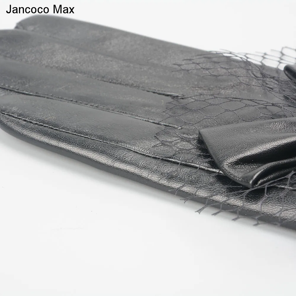 Jancoco Max 2019 новые брендовые модные перчатки для женщин украшения бабочки из натуральной овчины с сенсорным экраном варежки S2032