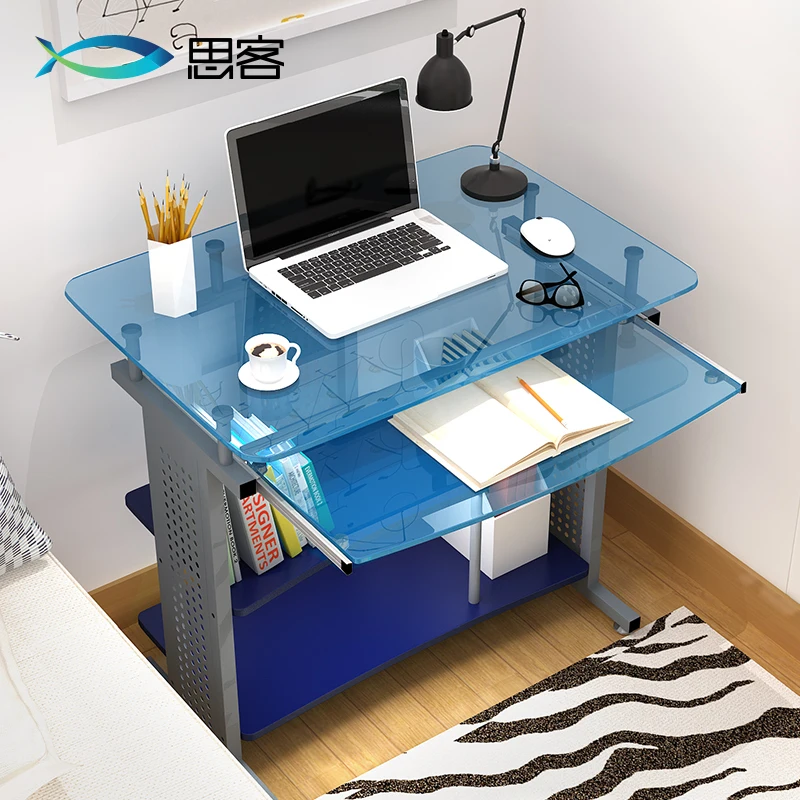 Best Off The Table Glass Computer Desk Desktop Minimalist Ikea
