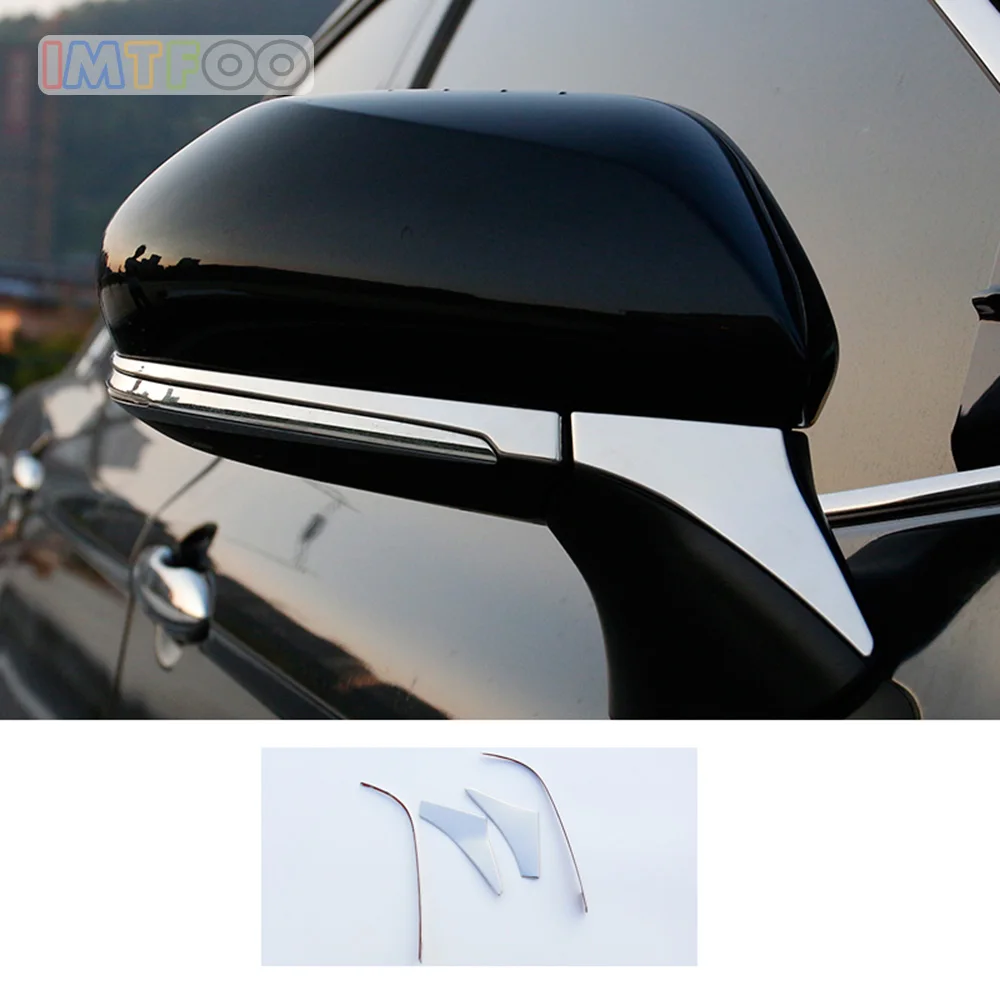 

STAINLESS STEEL REAR-VIEW MIRROR WING MIRROR TRIM GARNISH MOLDING FOR TOYOTA CAMRY 2018 2019 ACCESSORIES CAR STYLING