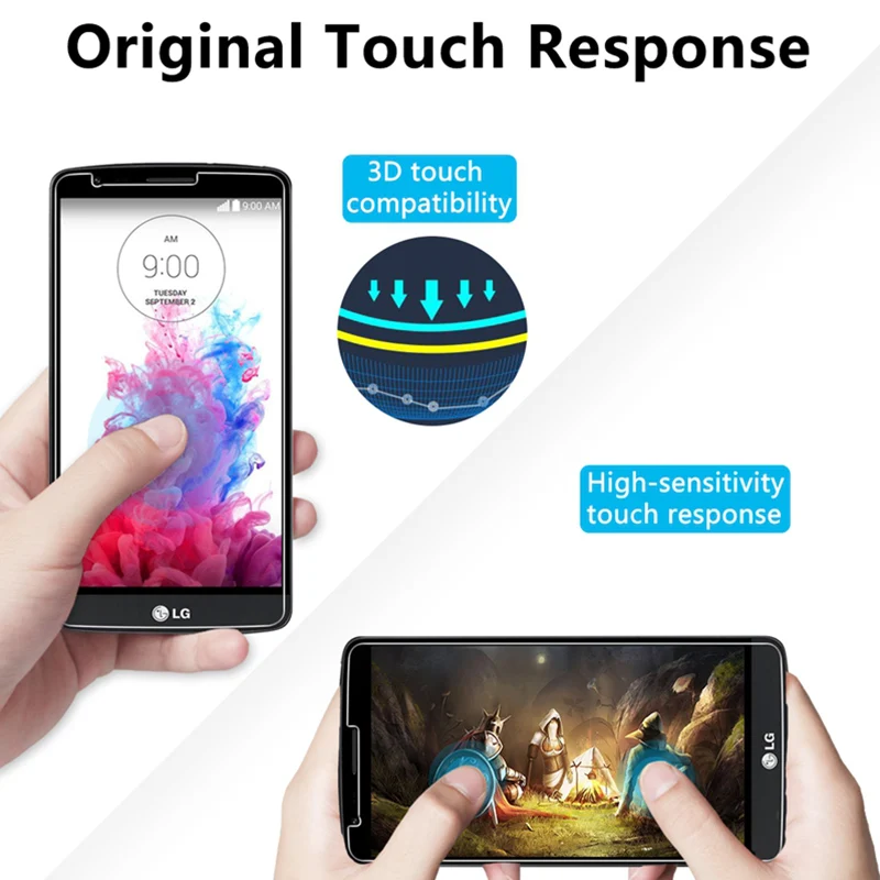 Закаленное защитное стекло 9H HD для LG K8 K7 K5 K4 K3 защита экрана на K11|Защитные стёкла и