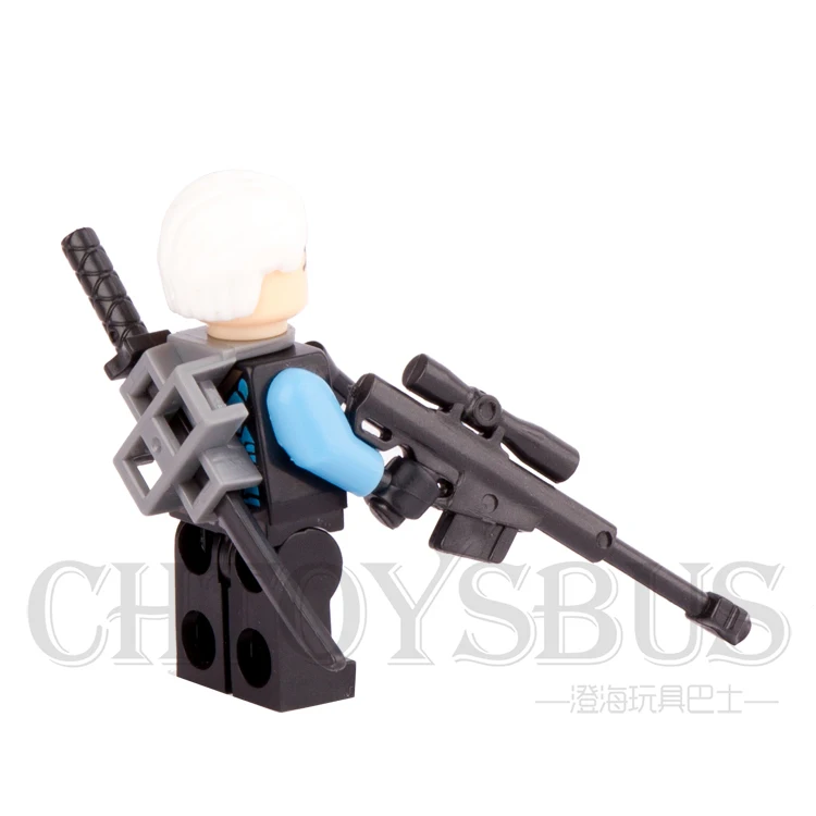 Deathstroke Slade Wilson меч ружье супергерои Мстители сборные Минифигурки строительные