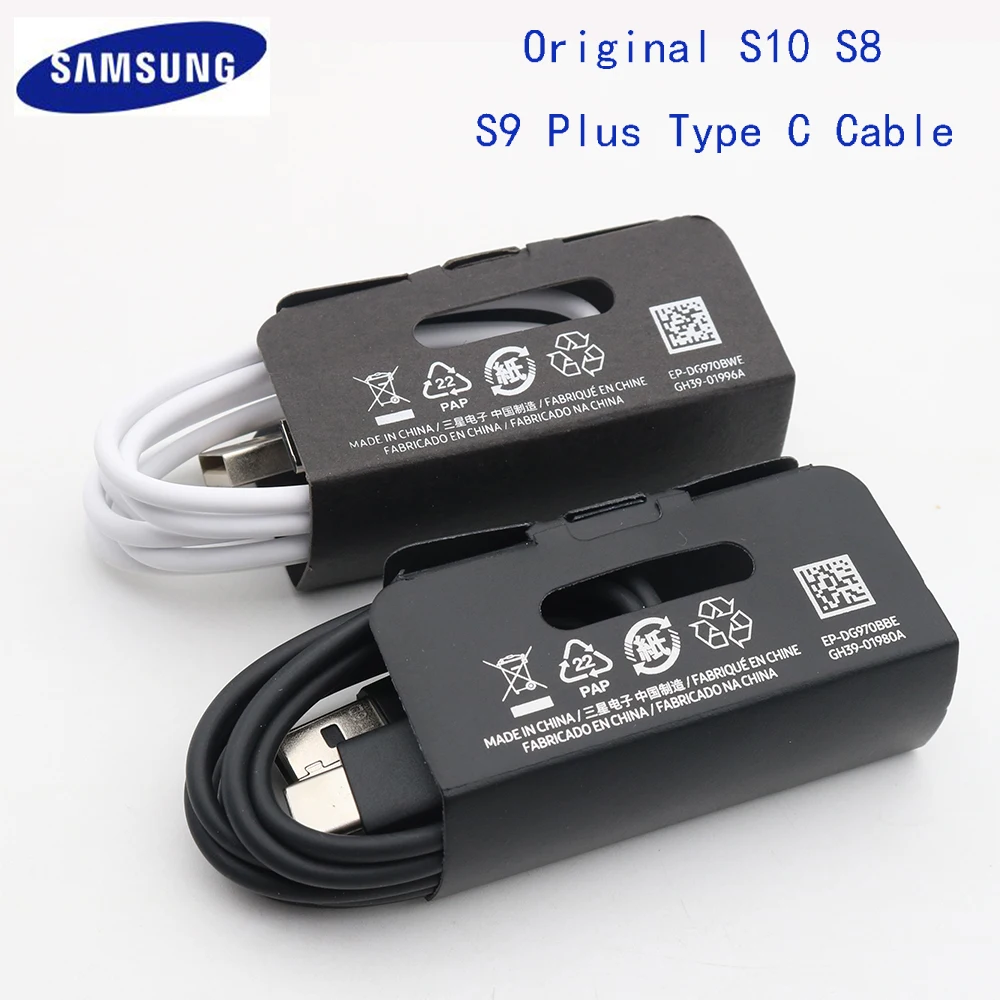 

100% Original Samsung S10 USB Type C Cable fast charging For Galaxy S10E S9 S9+ S8 S8+ NOTE 8 9 A3 A5 A7 J3 J5 J7 2017 A9S