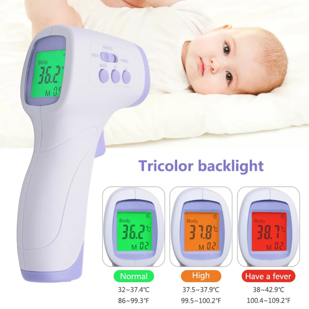 

PC868 Non-Contact IR Laser digital thermometer Infrared Thermometer humans and animals Thermometers termometro digital febre