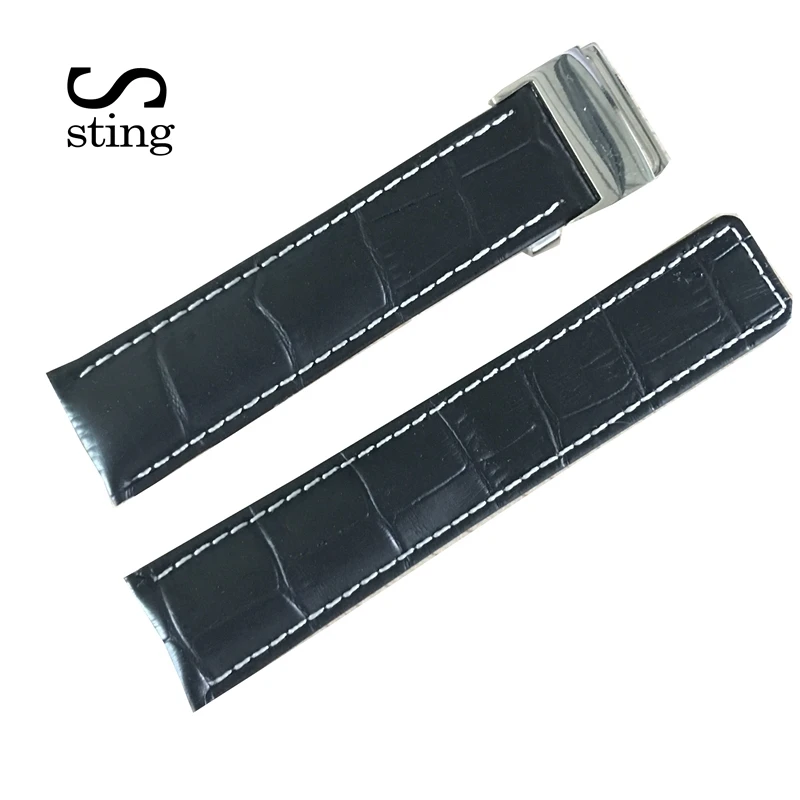 

Sting Strap Genuine Soft Calf Leather Watch Band Strap Watches Accessories Bamboo Pattern 22 24 MM Wristband