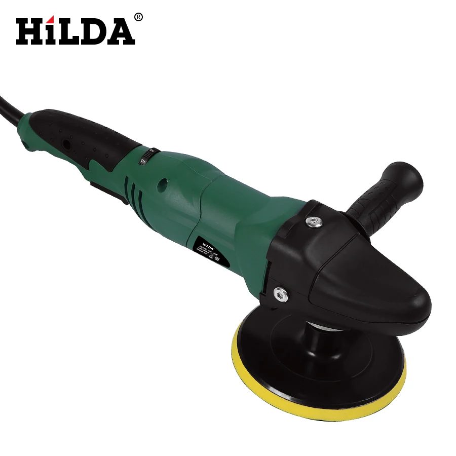 HILDA Car Polisher 1200W Variable Speed 3500rpm 150mm Car Paint Care Tool Polishing Machine Sander M14 Electric Floor Polisher