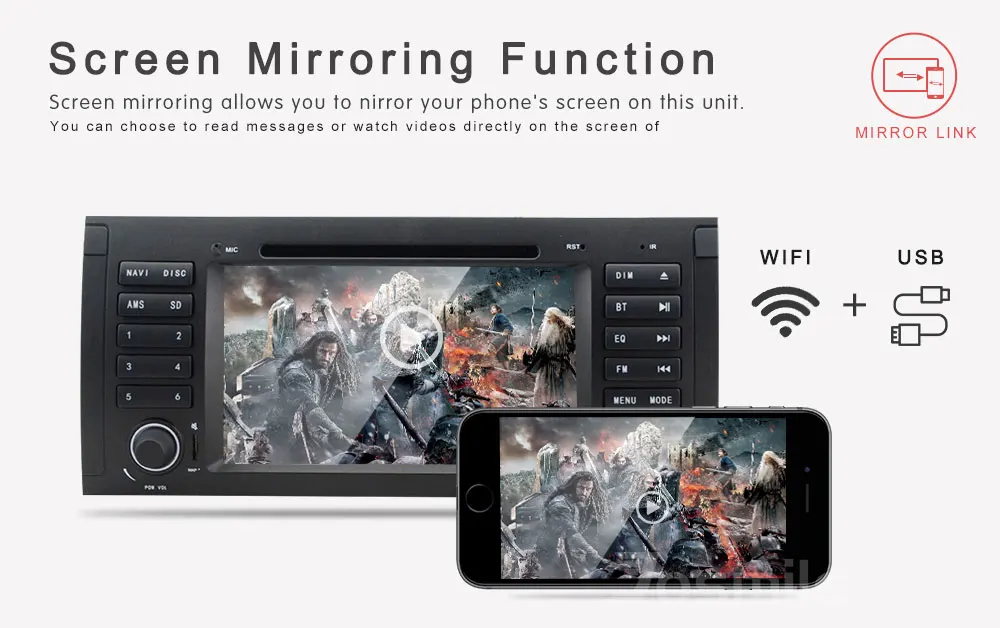 Top 1 Din Android 8.1 Car DVD GPS Player For BMW E39 BMW X5 E53 M5 Multimeida Radio Navigation Audio IPS Touch Screen Head Unit Wifi 5 Top 1 Din Android 8.1 Car DVD GPS Player For BMW E39 BMW X5 E53 M5 Multimeida Radio Navigation Audio IPS Touch Screen Head Unit Wifi 5