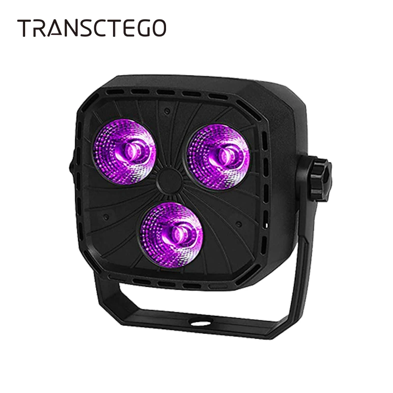 

3 LED Disco Light Par Lamp RGBW 12W DMX 512 Sound Activated Wall Washing DJ Strobe Laser Stage Light for Wedding Party Show Lamp