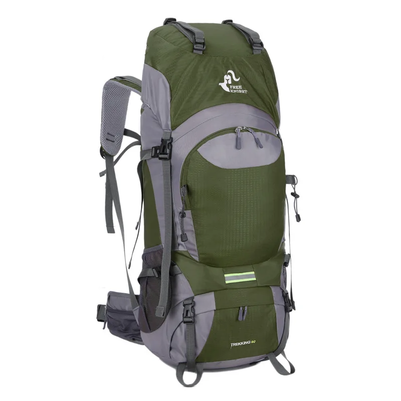 60л спортивные сумки для улицы, водонепроницаемый походный рюкзак, тактическая сумка, рюкзаки для альпинизма, походные рюкзаки - Цвет: green