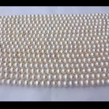 

KS Natural White 6-7mm freshwater pearl 38CM Scattered beads