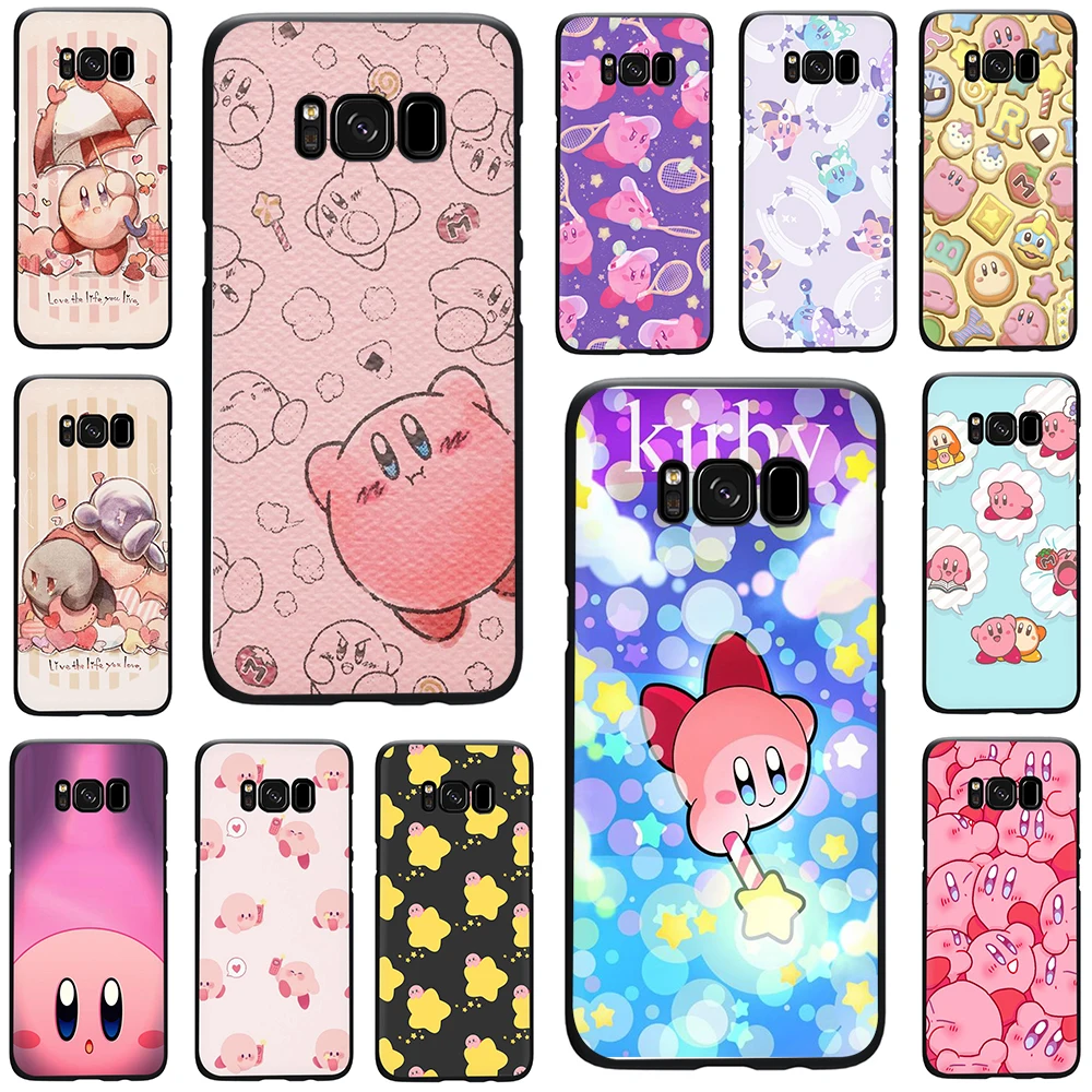 

I Love Kirby Silicone phone case for Galaxy S6 S7 Edge S8 S9 S10 Plus S10e Note 8 9 J6 A6 Plus A8 A9 2018