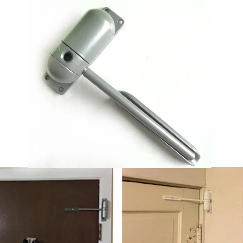 

1 Set 10-60KG Zinc Alloy Mini Adjustable Surface Mounted Automatic Spring Closing Door Closer