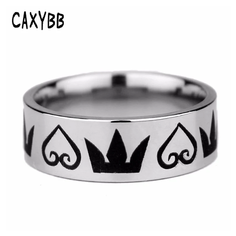 

Caxybb New Arrival Classic Movie Ring Kingdom Hearts Emblem Symbol Ring Jewelry Stainless Steel Ring Men and Women gift