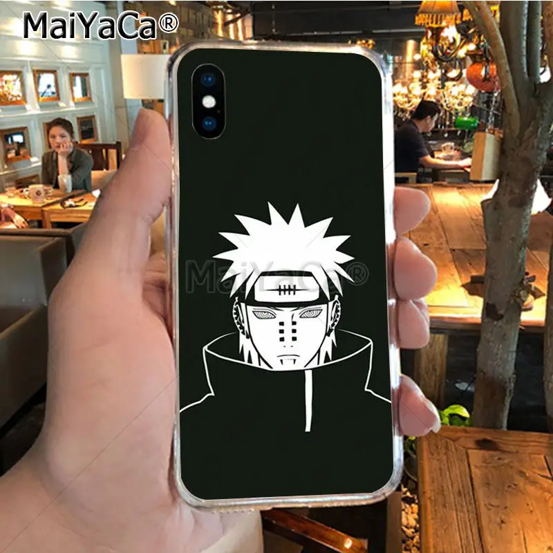 Мягкий чехол для телефона MaiYaCa Naruto Pain из ТПУ чехол для iPhone 8 7 6 6S Plus X XR XS MAX 5s SEcase shell - Цвет: 7