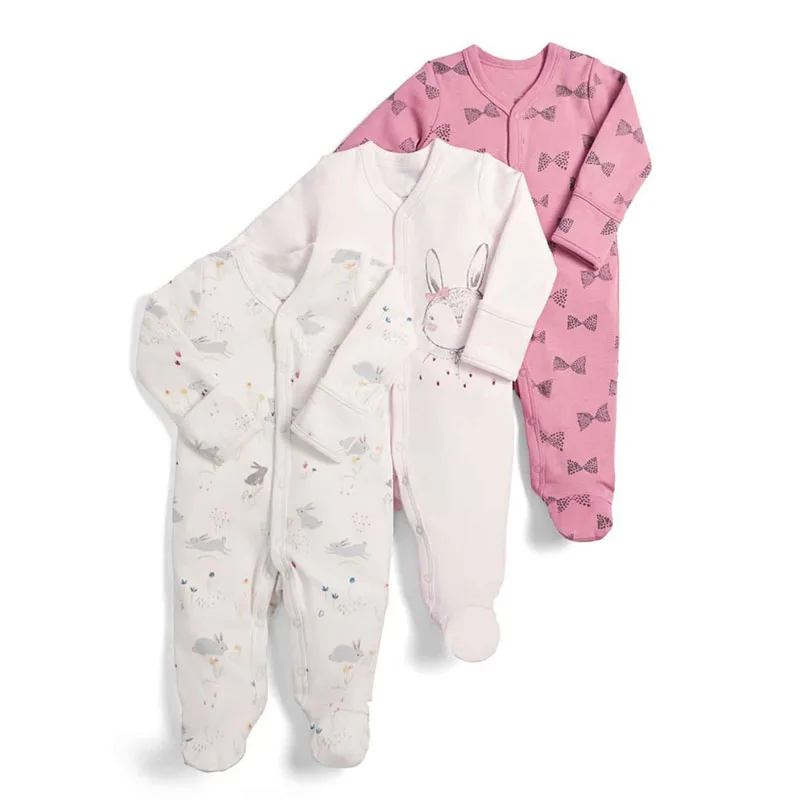 Комбинезон для маленьких девочек; Пижама для новорожденных; детские комбинезоны с цветочным рисунком; коллекция года; одежда для малышей; комбинезоны с длинными рукавами для новорожденных; Пижама для маленьких мальчиков - Цвет: 2