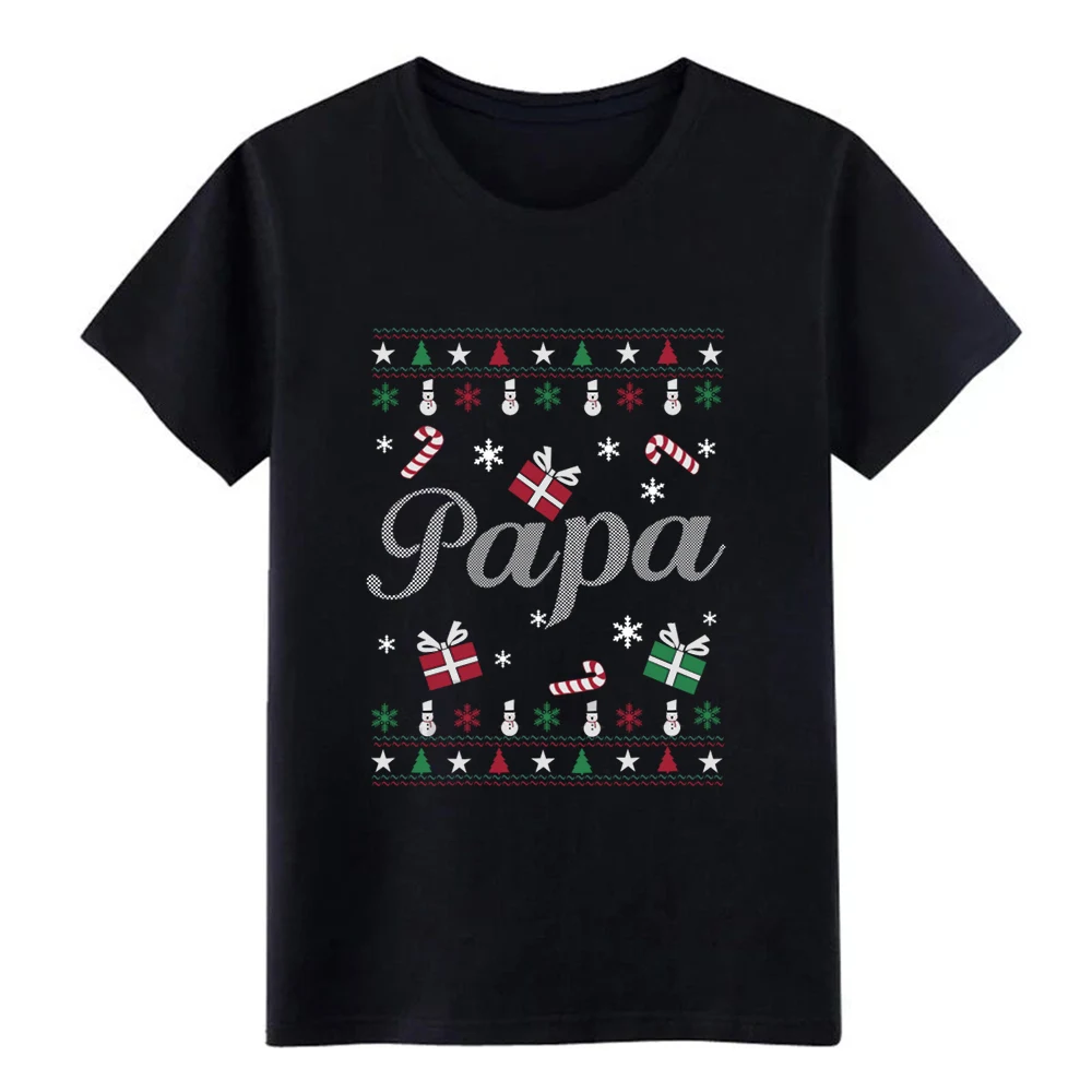 Papa awesome Рождественский свитер для papa lovers Футболка мужская дизайн 100% хлопок с
