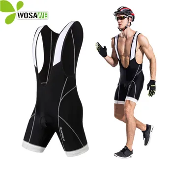 

WOSAWE Cycling Shorts Men Gel Padded Bicycle Bike Breathable Silicone Cushion Cycle Tights Baggy Clothes MTB Downhill Bib Shorts