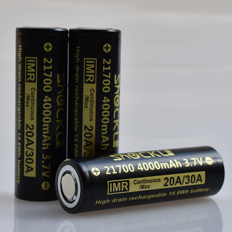 Shockli 21700 4000mAh литий-ионная батарея 3,7 V 30A 21700 литиевая батарея 30A разряда для электрического велосипеда, высокомощная техника