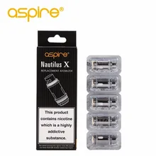 5pcs/lot Aspire Nautilus X Coil Electronic Cigarette Vape Atomizer Head 1.5ohm 1.8ohm Replacement Core for X30 Rover Starter Kit