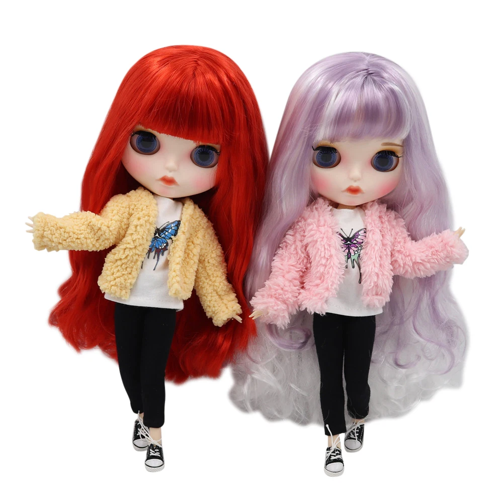 Одежда для 1/6 кукол Blyth милая куртка с белыми черными брюками короткими рукавами