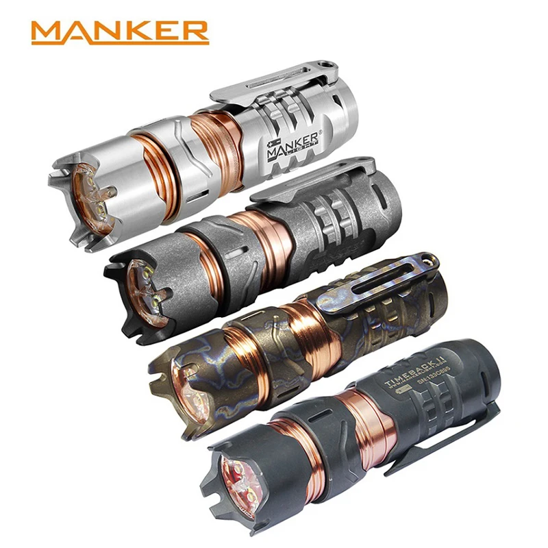 Manker Timeback II 2200 люмен Спиннер титановый фонарик 4x CREE XPG3 светодиодный фонарь