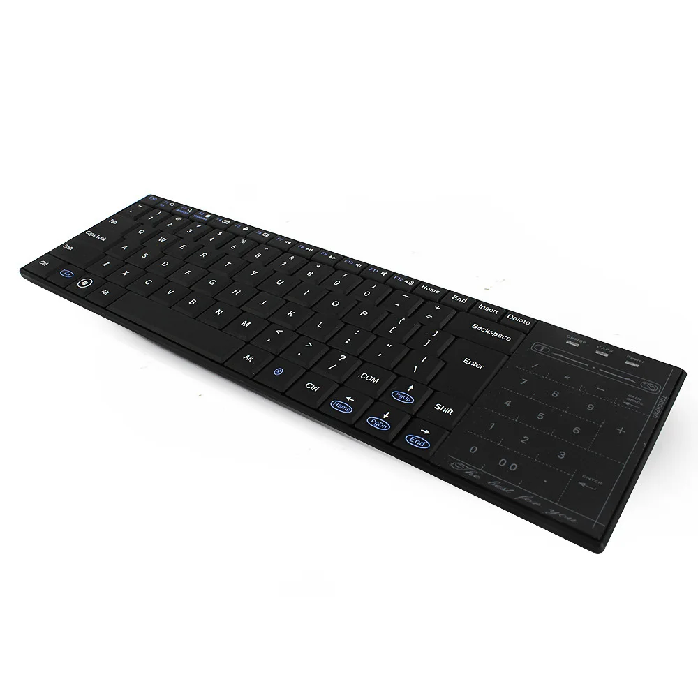 

Rechargeable Slim Bluetooth 3.0 Wireless Keyboard for Laptop Computer PC With Mult-Touch Numeric Keypad