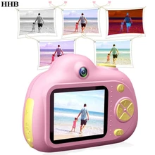 Детская камера, игрушки, подарки для От 4 до 8 лет девочек, Противоударная детская камера и видеокамера с мягкой силиконовой оболочкой для игр на открытом воздухе