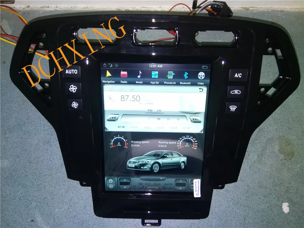 10,4 ''Tesla стиль Android 8,1 автомобильный DVD gps плеер для Ford Mondeo fusion 2007 2008 2009 2010 2011 2012 2013 PX6 CARPLAY