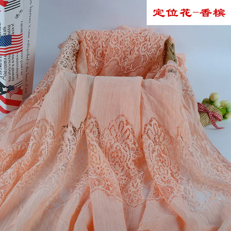 

Women Soft Stretch Lace Fabric High-grade Stretch Lace Fabric, DIY Clothing Accessorie Fashion Dress Bottoming Shirt Fabric