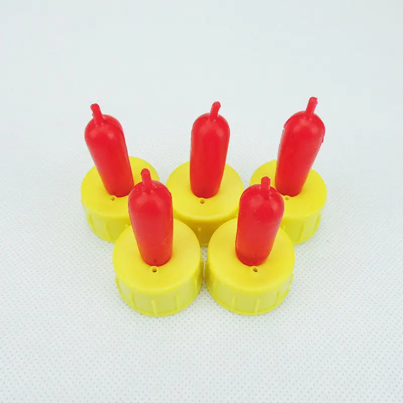 

20 PCS Sheep Nipples Milk Drinker Nipple Soft Rubber Pacifier Teat Feeding tool for Lamb Calf Screw on Bottle