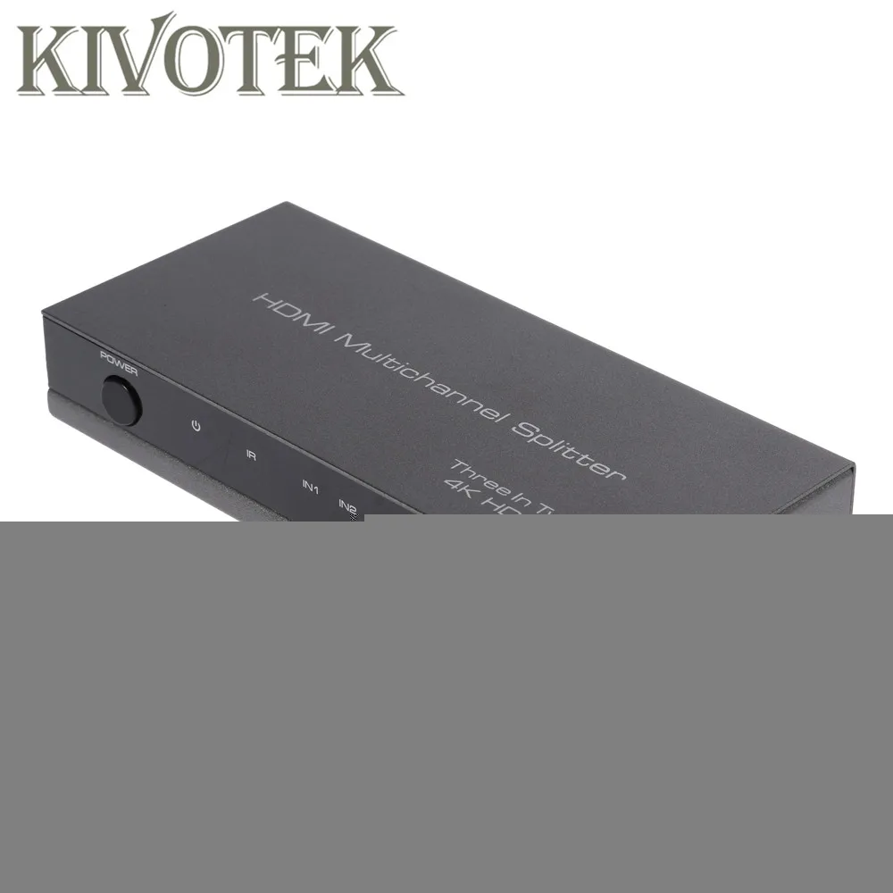 

4K 3D 3x2 HDMI Switch Switcher Splitter Adapter,IR Extender Connector RC Control,Power Supply For HDTV DVD PS3 PSP Free Shipping