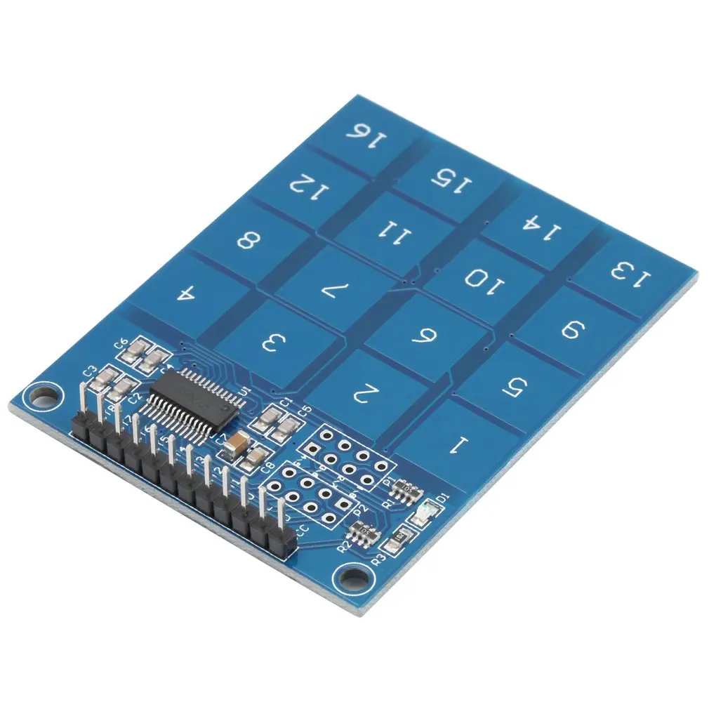 TTP229 2,4 V-5,5 V 16-канальный цифровой емкостный сенсорный выключатель Сенсор модуль клавиатуры IC для платы Arduino электронный инструмент «сделай сам»