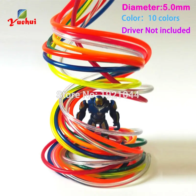 

2019 Hot sales 5.0mm Not Include EL Inverter EL Wire Led Glowing Neon Lighting For Toys Craft Clothing Logo DIY Party Decoration
