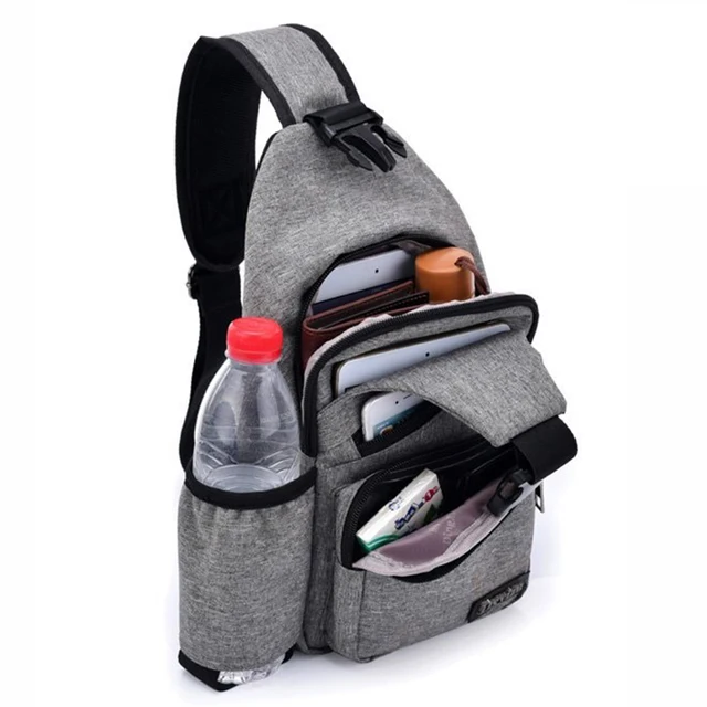 Vanlison Crossbody Sling Bag Backpack For Men Literacy Basics