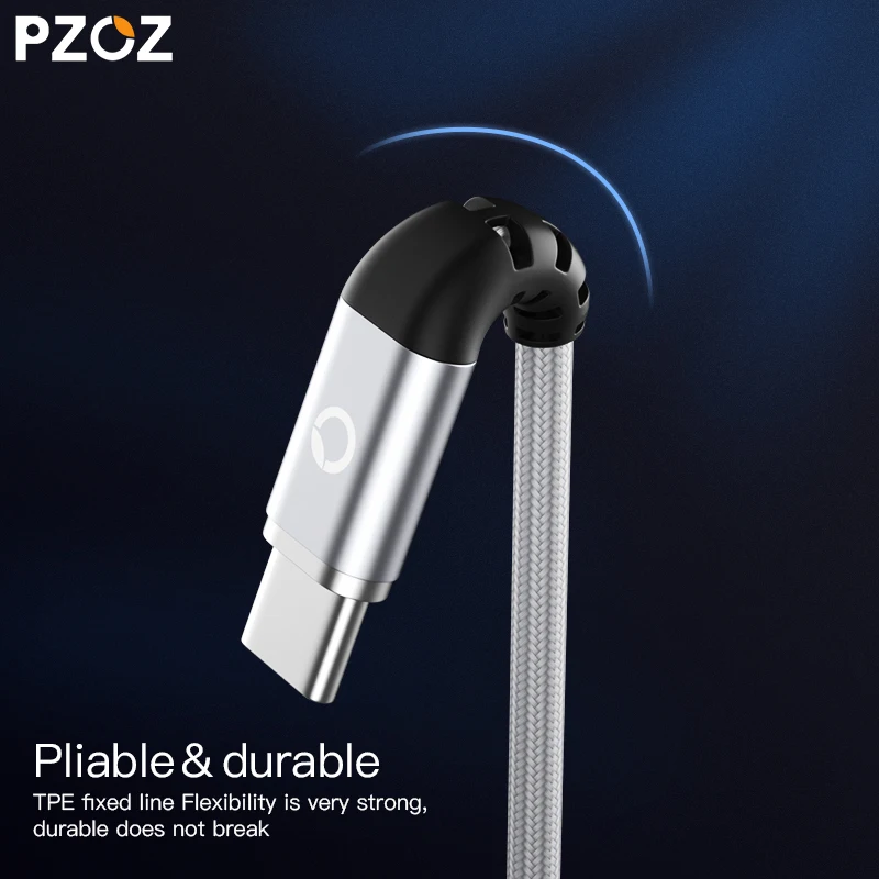 PZOZ Магнитный кабель type C Micro USB C адаптер для iphone 8 samsung Microusb type-C зарядное устройство для телефона usb Магнитный кабель Быстрая зарядка