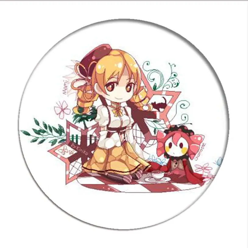 Puella Magi Madoka Magica Cosplay Badges Kaname Madoka Brooch Icon Akemi Homura Collection Breastpin for Backpacks Clothing goddess costume