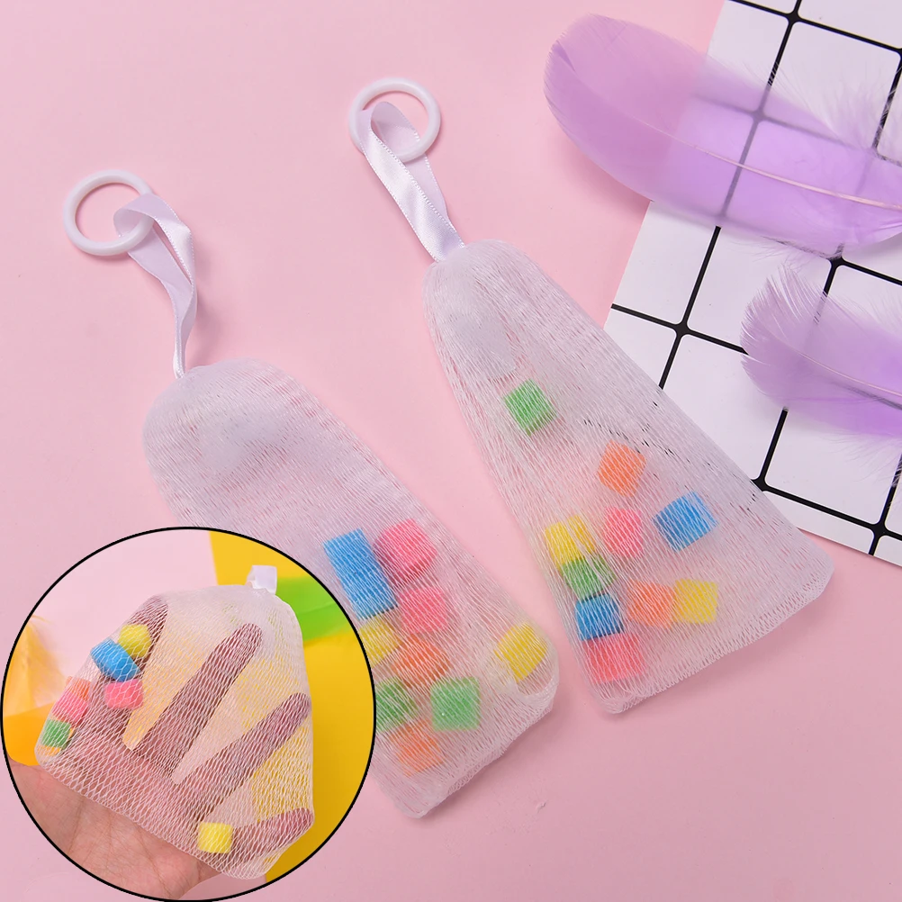 

Facial Body Cleansing Soap Foaming Net Bubble Helper Mesh Cleanser Bath Washing Bathroom Accessories 1PC