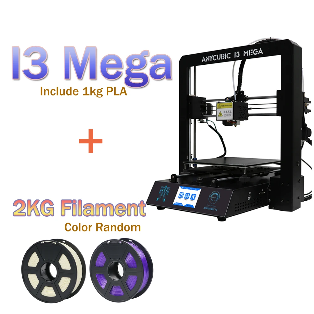 

ANYCUBIC I3 Mega 3D Printer Large Print Space TFT Color Touch Screen Full Metal Frame Platform 3d Printer DIY Kit imprimante 3d