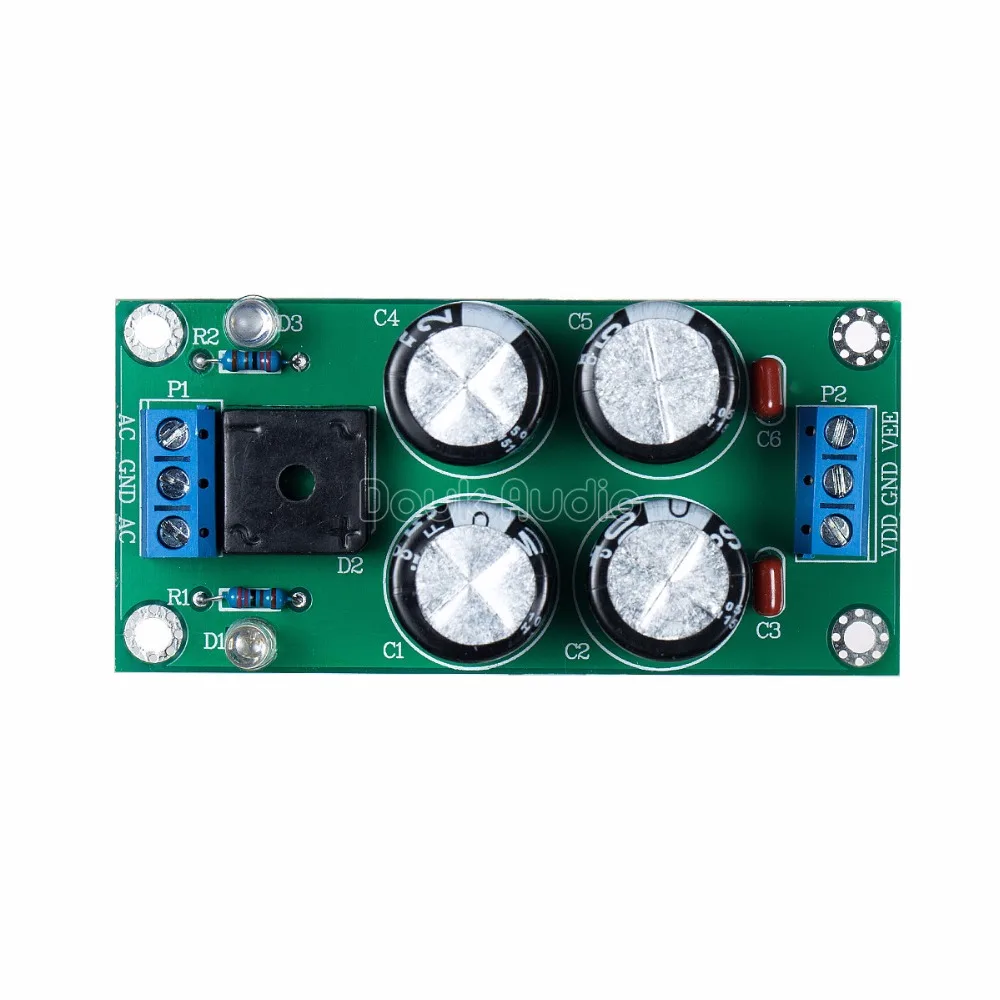 Плата модуля выпрямителя питания с фильтром Dual AC 15V ход Выход DC|Печатные платы| |